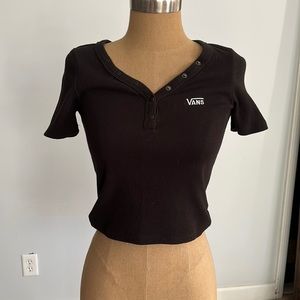 Vans Crop button T